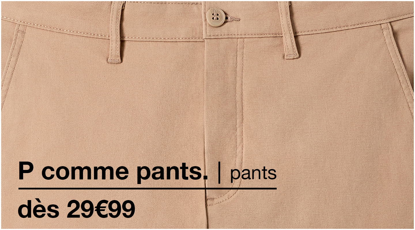 pantalons pour homme